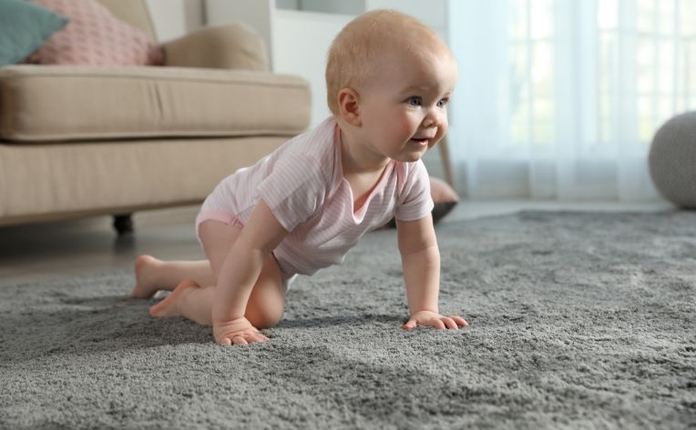 Baby on Soft Carpet